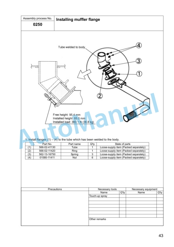 Komatsu HD325-7, HD405-7 Dump Truck Field Assembly Instruction GEN00045-05 4 Komatsu HD325-7, HD405-7 Dump Truck Field Assembly Instruction GEN00045-05 - Image 4