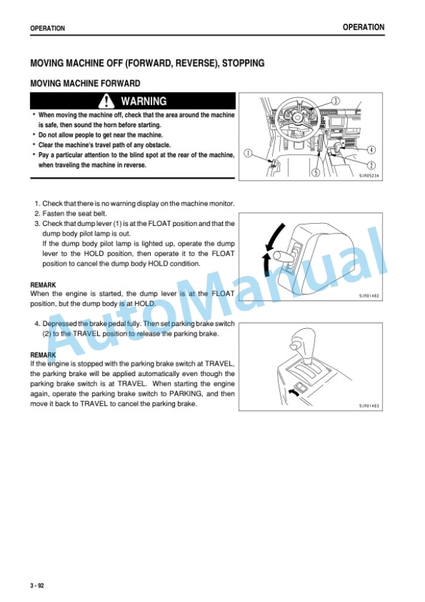 Komatsu HD325-7, HD405-7 Dump Truck Operation and Maintenance Manual TEN00331-00 3 Komatsu HD325-7, HD405-7 Dump Truck Operation and Maintenance Manual TEN00331-00 - Image 3