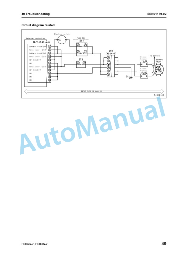 Komatsu HD325-7, HD405-7 Dump Truck Shop Manual SEN00486-16 4 Komatsu HD325-7, HD405-7 Dump Truck Shop Manual SEN00486-16 - Image 4
