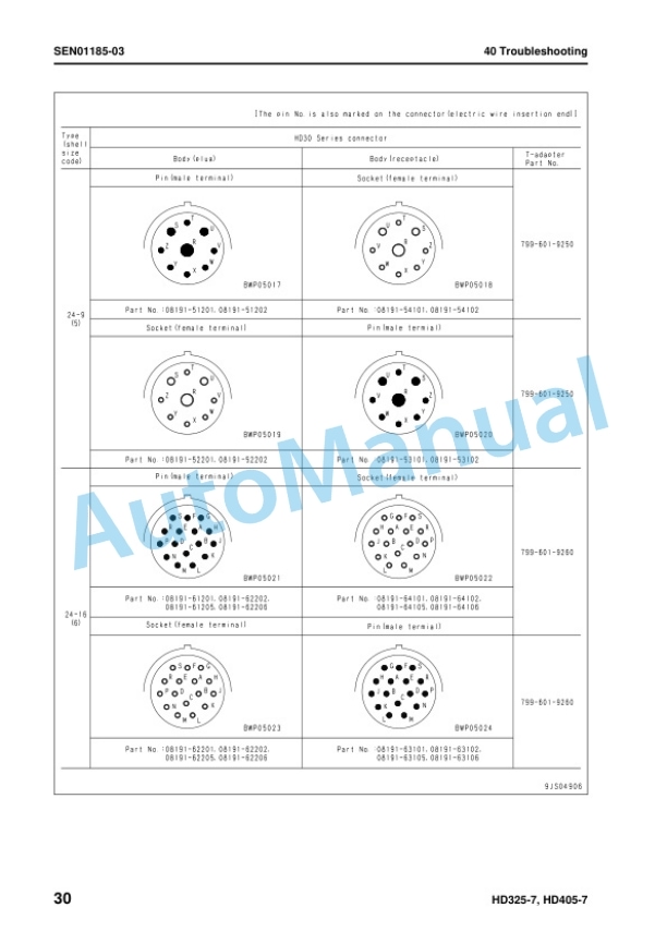 Komatsu HD325-7, HD405-7 Dump Truck Shop Manual SEN00486-19 3 Komatsu HD325-7, HD405-7 Dump Truck Shop Manual SEN00486-19 - Image 3