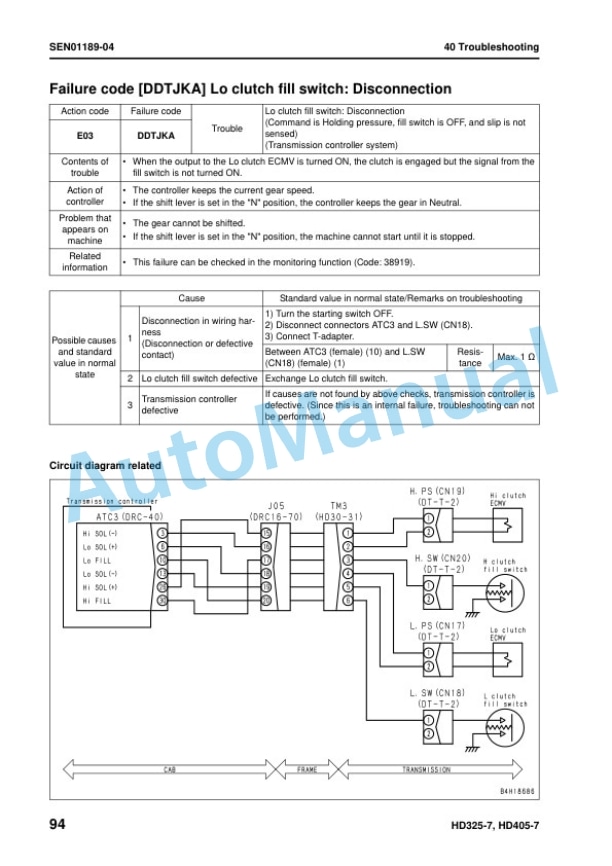 Komatsu HD325-7, HD405-7 Dump Truck Shop Manual SEN00486-19 4 Komatsu HD325-7, HD405-7 Dump Truck Shop Manual SEN00486-19 - Image 4