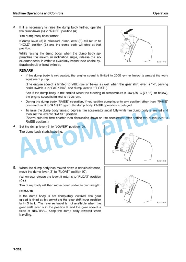Komatsu HD325-8, HD405-8 Dump Truck Operation and Maintenance Manual TEN01169-00 4 Komatsu HD325-8, HD405-8 Dump Truck Operation and Maintenance Manual TEN01169-00 - Image 4
