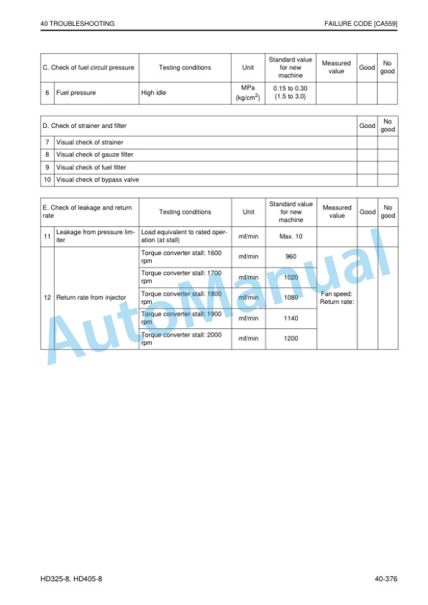 Komatsu HD325-8, HD405-8 Dump Truck Shop Manual SEN06618-04 3 Komatsu HD325-8, HD405-8 Dump Truck Shop Manual SEN06618-04 - Image 3