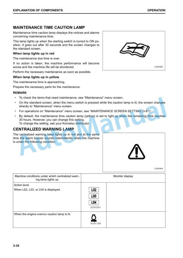 Komatsu HD325-8E0, HD405-8E0 Dump Truck Operation and Maintenance Manual EENAM03790 2 Komatsu HD325-8E0, HD405-8E0 Dump Truck Operation and Maintenance Manual EENAM03790 - Image 2