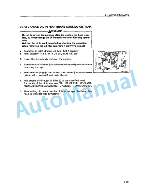 Komatsu HD465-5, HD605-5 Dump Truck Operation and Maintenance Manual SEAM05690508 5 Komatsu HD465-5, HD605-5 Dump Truck Operation and Maintenance Manual SEAM05690508 - Image 5