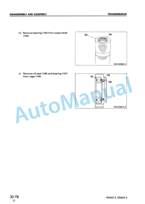 Komatsu HD465-5, HD605-5 Dump Truck Shop Manual SEBM015209 5 Komatsu HD465-5, HD605-5 Dump Truck Shop Manual SEBM015209 - Image 5