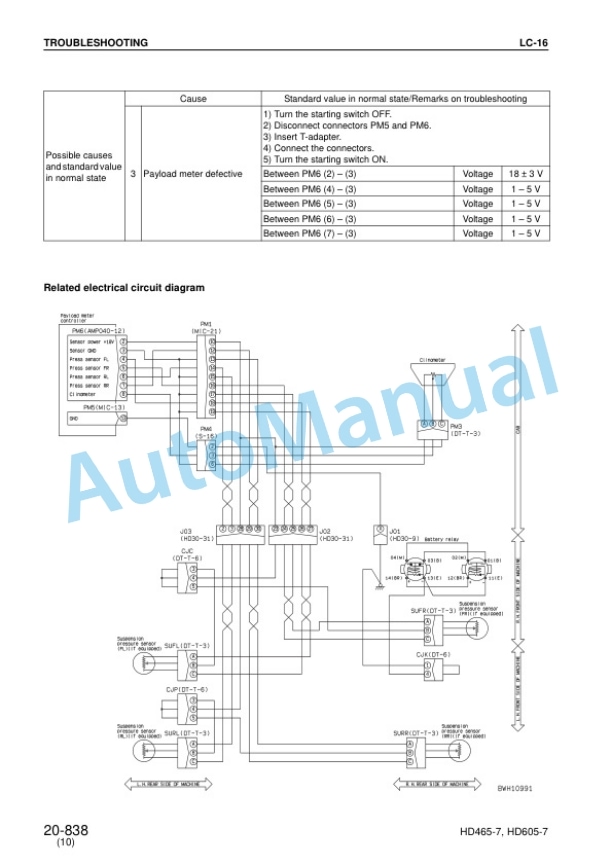 Komatsu HD465-7, HD605-7 Dump Truck Shop Manual SEBM027621 4 Komatsu HD465-7, HD605-7 Dump Truck Shop Manual SEBM027621 - Image 4