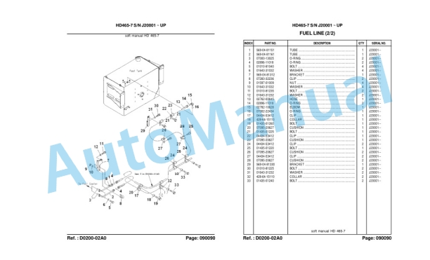 Komatsu HD465-7, SAAED170E-3 Parts Manual LEPBH467R6 5 Komatsu HD465-7, SAAED170E-3 Parts Manual LEPBH467R6-5