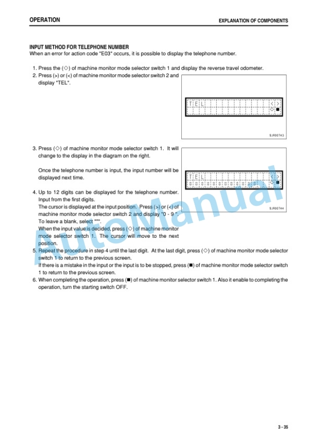 Komatsu HD465-7E0 Dump Truck Operation and Maintenance Manual PEN01194-07-2