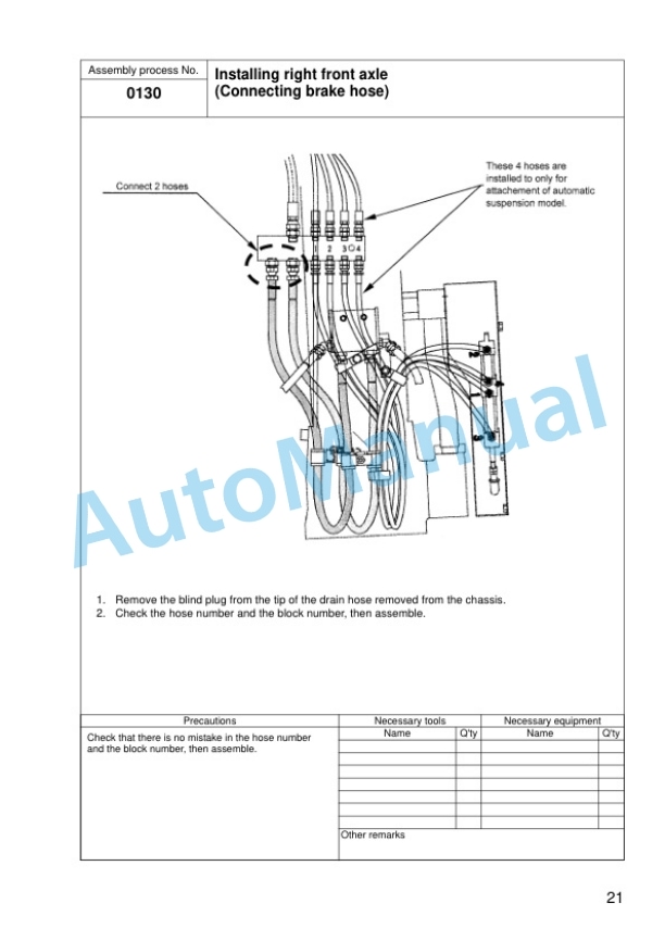 Komatsu HD465-7E0, HD605-7E0 Dump Truck Field Assembly Instruction GEN00046-11 2 Komatsu HD465-7E0, HD605-7E0 Dump Truck Field Assembly Instruction GEN00046-11 - Image 2