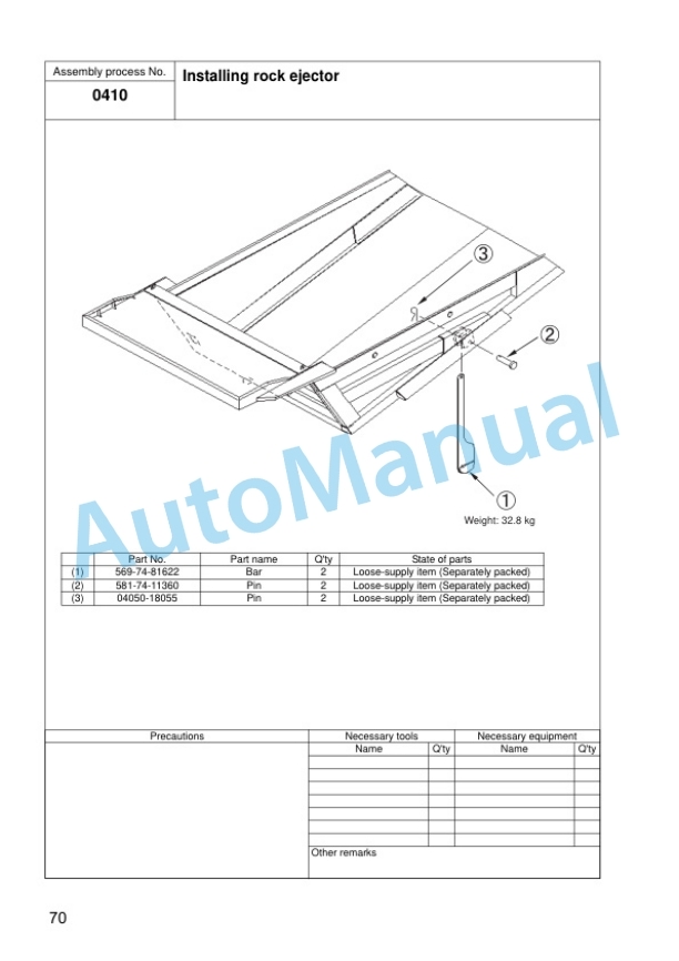 Komatsu HD465-7E0, HD605-7E0 Dump Truck Field Assembly Instruction GEN00046-11 4 Komatsu HD465-7E0, HD605-7E0 Dump Truck Field Assembly Instruction GEN00046-11 - Image 4