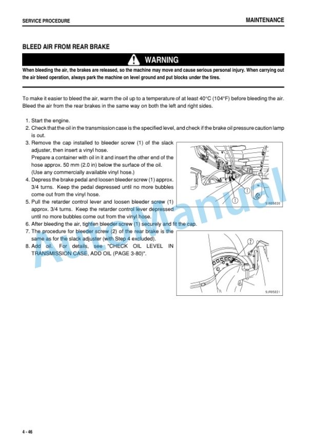 Komatsu HD465-7E0, HD605-7E0 Dump Truck Operation and Maintenance Manual PEN01170-11-4