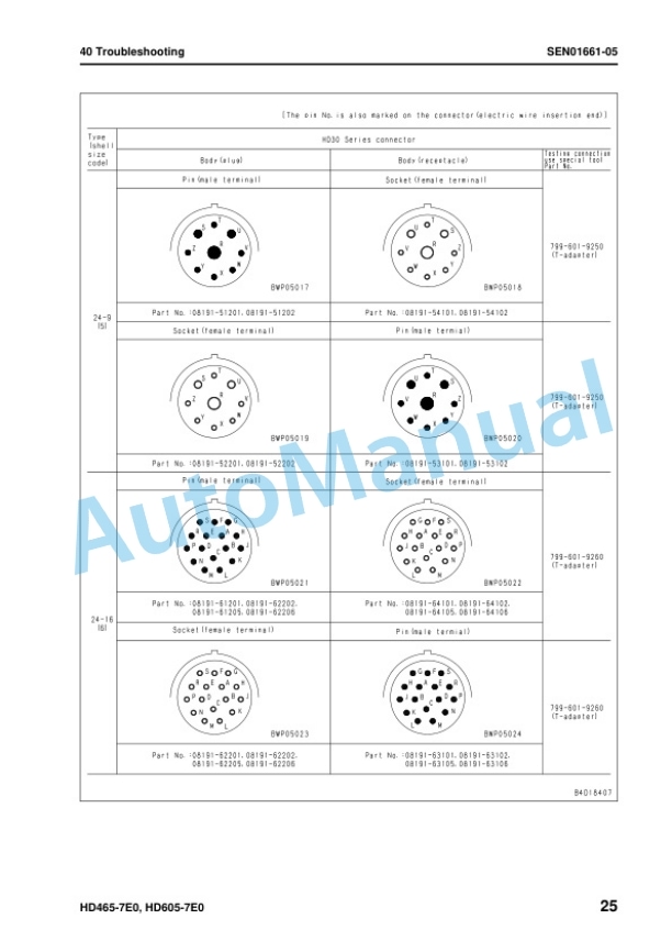 Komatsu HD465-7E0, HD605-7E0 Dump Truck Shop Manual SEN01081-19 3 Komatsu HD465-7E0, HD605-7E0 Dump Truck Shop Manual SEN01081-19 - Image 3