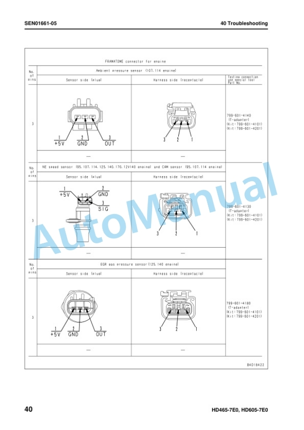 Komatsu HD465-7E0, HD605-7E0 Dump Truck Shop Manual SEN01081-22 3 Komatsu HD465-7E0, HD605-7E0 Dump Truck Shop Manual SEN01081-22 - Image 3