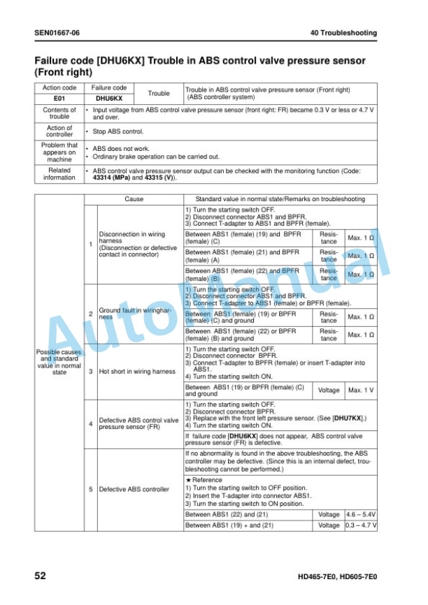 Komatsu HD465-7E0, HD605-7E0 Dump Truck Shop Manual SEN01081-25 4 Komatsu HD465-7E0, HD605-7E0 Dump Truck Shop Manual SEN01081-25 - Image 4