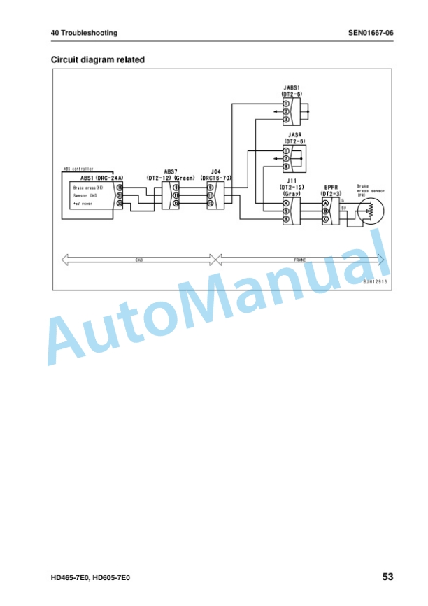 Komatsu HD465-7E0, HD605-7E0 Dump Truck Shop Manual SEN01081-28 4 Komatsu HD465-7E0, HD605-7E0 Dump Truck Shop Manual SEN01081-28 - Image 4