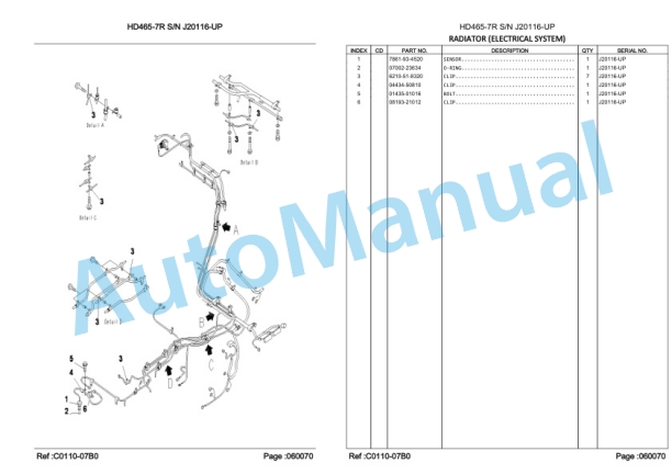 Komatsu HD465-7R Dump Truck Parts Manual LEPBH467R6 2 Komatsu HD465-7R Dump Truck Parts Manual LEPBH467R6-2