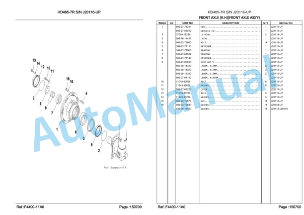 Komatsu HD465-7R Dump Truck Parts Manual LEPBH467R6 3 Komatsu HD465-7R Dump Truck Parts Manual LEPBH467R6-3