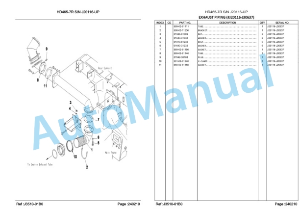 Komatsu HD465-7R Dump Truck Parts Manual LEPBH467R6 4 Komatsu HD465-7R Dump Truck Parts Manual LEPBH467R6-4