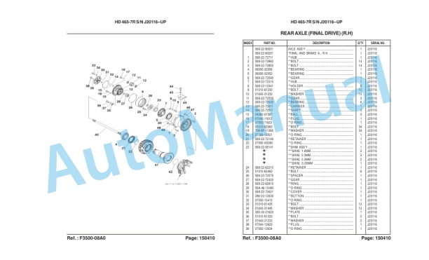 Komatsu HD465-7R Galeo Dump Truck Parts Manual LEPBH467R0 3 Komatsu HD465-7R Galeo Dump Truck Parts Manual LEPBH467R0-3