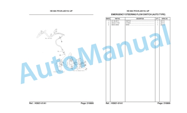 Komatsu HD465-7R Galeo Dump Truck Parts Manual LEPBH467R0 4 Komatsu HD465-7R Galeo Dump Truck Parts Manual LEPBH467R0-4