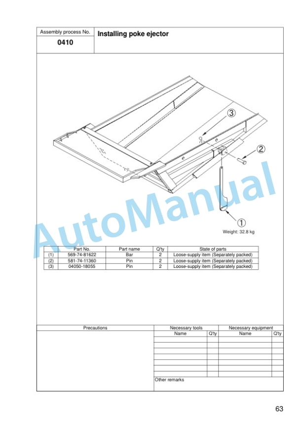 Komatsu HD465-7R, HD605-7R Dump Truck Field Assembly Instruction GEN00071-04 4 Komatsu HD465-7R, HD605-7R Dump Truck Field Assembly Instruction GEN00071-04 - Image 4