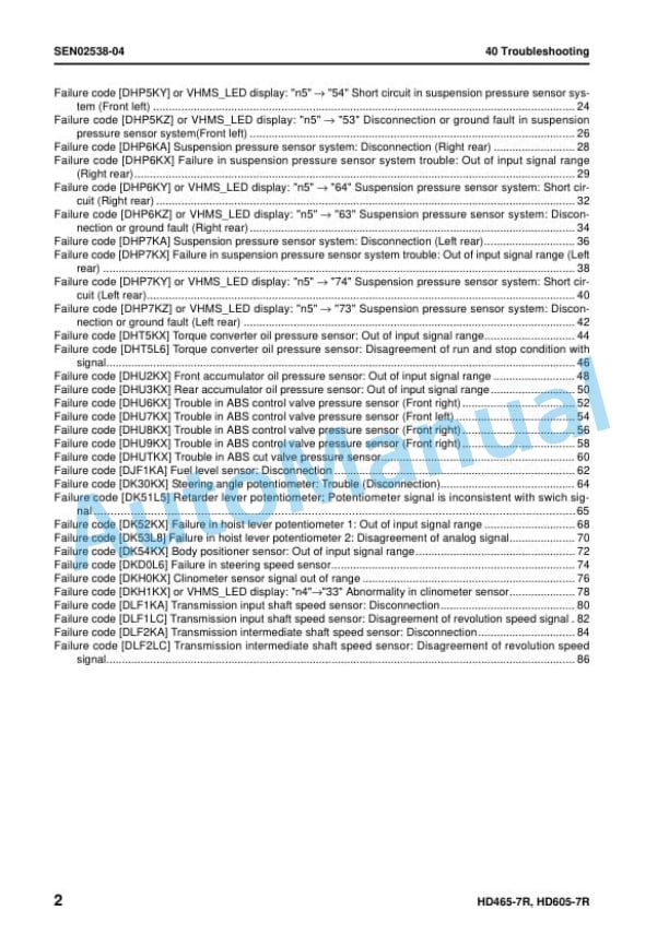Komatsu HD465-7R, HD605-7R Dump Truck Shop Manual SEN02283-18 4 Komatsu HD465-7R, HD605-7R Dump Truck Shop Manual SEN02283-18 - Image 4