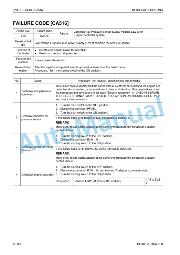Komatsu HD465-8, HD605-8 Dump Truck Shop Manual SEN06605-04 3 Komatsu HD465-8, HD605-8 Dump Truck Shop Manual SEN06605-04 - Image 3