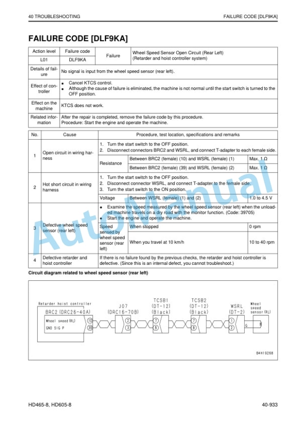 Komatsu HD465-8, HD605-8 Dump Truck Shop Manual SEN06605-04 4 Komatsu HD465-8, HD605-8 Dump Truck Shop Manual SEN06605-04 - Image 4