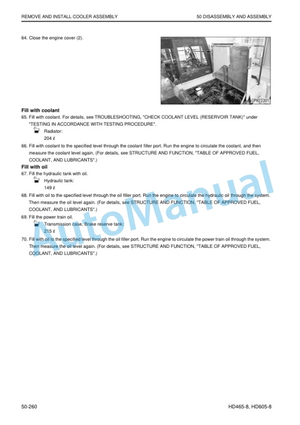 Komatsu HD465-8, HD605-8 Dump Truck Shop Manual SEN06605-04 5 Komatsu HD465-8, HD605-8 Dump Truck Shop Manual SEN06605-04 - Image 5
