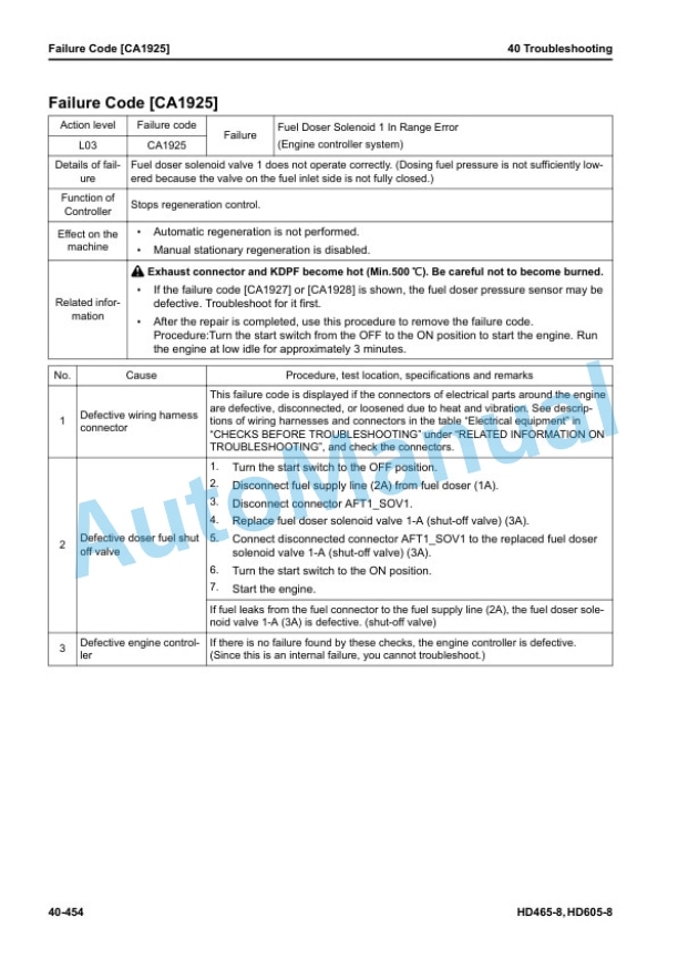 Komatsu HD465-8, HD605-8 Dump Truck Shop Manual SEN06605-22 3 Komatsu HD465-8, HD605-8 Dump Truck Shop Manual SEN06605-22 - Image 3
