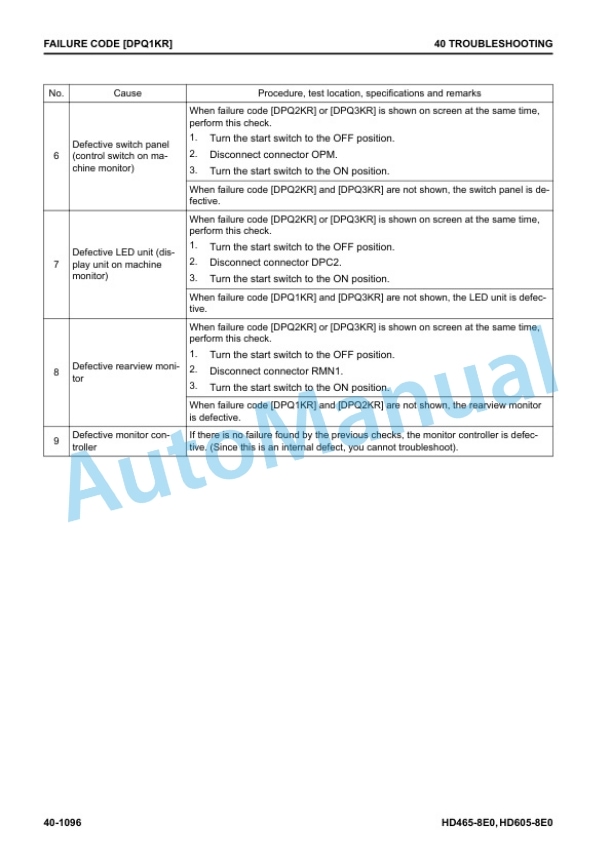 Komatsu HD465-8E0, HD605-8E0 Dump Truck Shop Manual SEN06768-05 4 Komatsu HD465-8E0, HD605-8E0 Dump Truck Shop Manual SEN06768-05 - Image 4