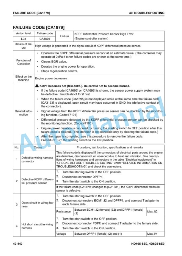 Komatsu HD465-8E0, HD605-8E0 Dump Truck Shop Manual SEN06768-06 3 Komatsu HD465-8E0, HD605-8E0 Dump Truck Shop Manual SEN06768-06 - Image 3