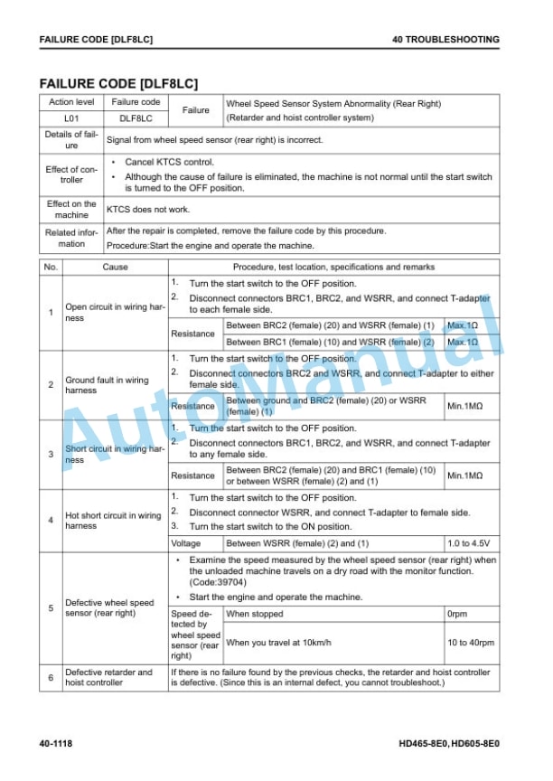 Komatsu HD465-8E0, HD605-8E0 Dump Truck Shop Manual SEN06768-08 4 Komatsu HD465-8E0, HD605-8E0 Dump Truck Shop Manual SEN06768-08 - Image 4