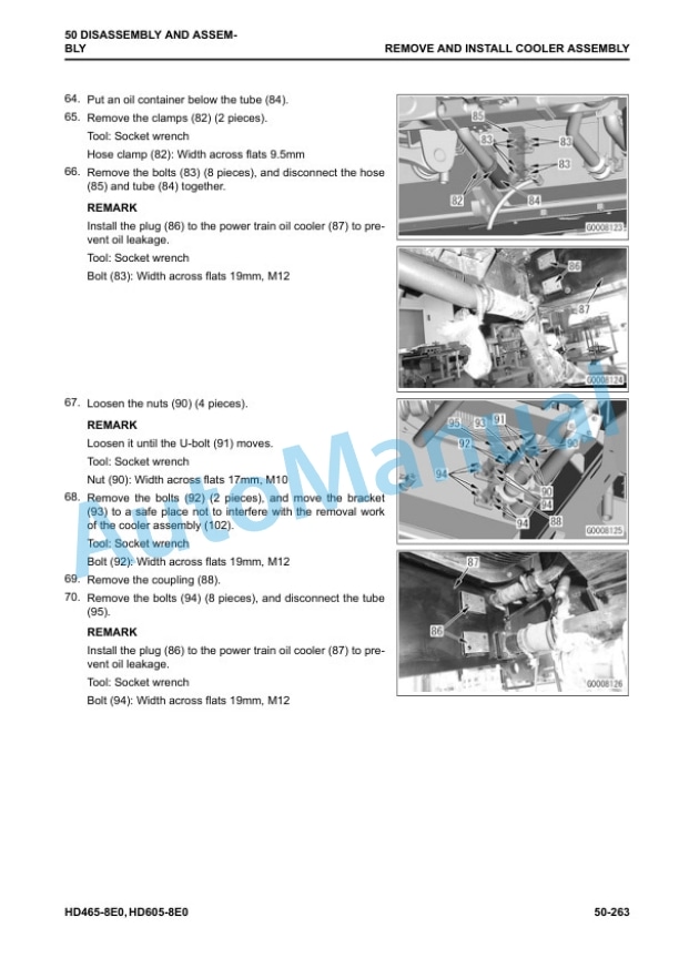 Komatsu HD465-8E0, HD605-8E0 Dump Truck Shop Manual SEN06768-08 5 Komatsu HD465-8E0, HD605-8E0 Dump Truck Shop Manual SEN06768-08 - Image 5