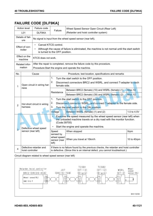 Komatsu HD465-8E0, HD605-8E0 Dump Truck Shop Manual SEN06768-10 4 Komatsu HD465-8E0, HD605-8E0 Dump Truck Shop Manual SEN06768-10 - Image 4