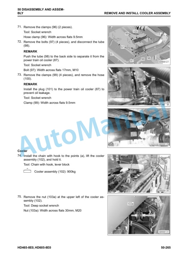 Komatsu HD465-8E0, HD605-8E0 Dump Truck Shop Manual SEN06768-10 5 Komatsu HD465-8E0, HD605-8E0 Dump Truck Shop Manual SEN06768-10 - Image 5