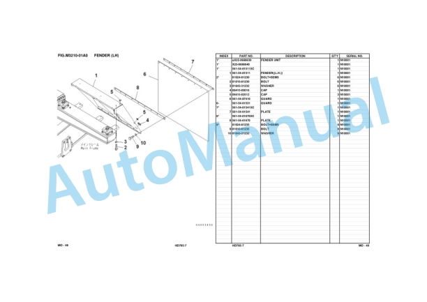 Komatsu HD785-7 Dump Truck Parts Manual FEN00222-01-N1-00 5 Komatsu HD785-7 Dump Truck Parts Manual FEN00222-01-N1-00 - Image 5