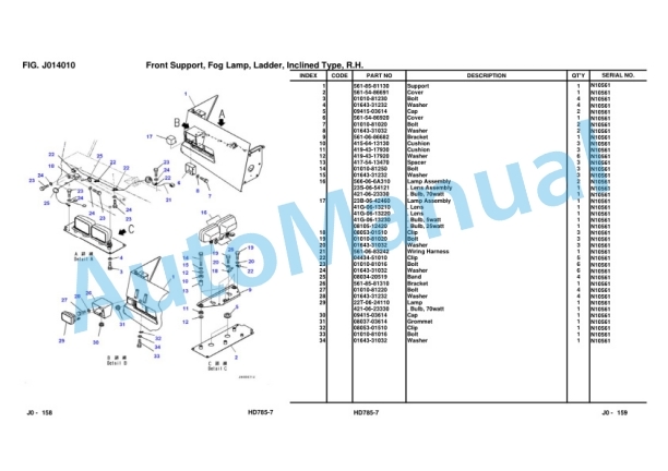 Komatsu HD785-7 Dump Truck Parts Manual FEN02186-00-N1-02 4 Komatsu HD785-7 Dump Truck Parts Manual FEN02186-00-N1-02 - Image 4