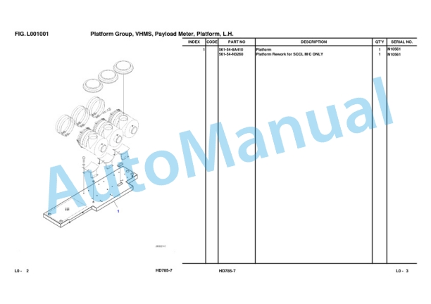 Komatsu HD785-7 Dump Truck Parts Manual FEN02186-00-N1-02 5 Komatsu HD785-7 Dump Truck Parts Manual FEN02186-00-N1-02 - Image 5