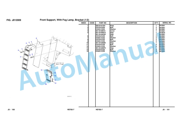 Komatsu HD785-7 Dump Truck Parts Manual FEN02186-00-NI-02 4 Komatsu HD785-7 Dump Truck Parts Manual FEN02186-00-NI-02 - Image 4