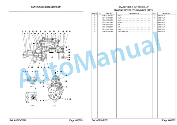 Komatsu HD785-7 Dump Truck Parts Manual LEPBH78701 2 Komatsu HD785-7 Dump Truck Parts Manual LEPBH78701-2