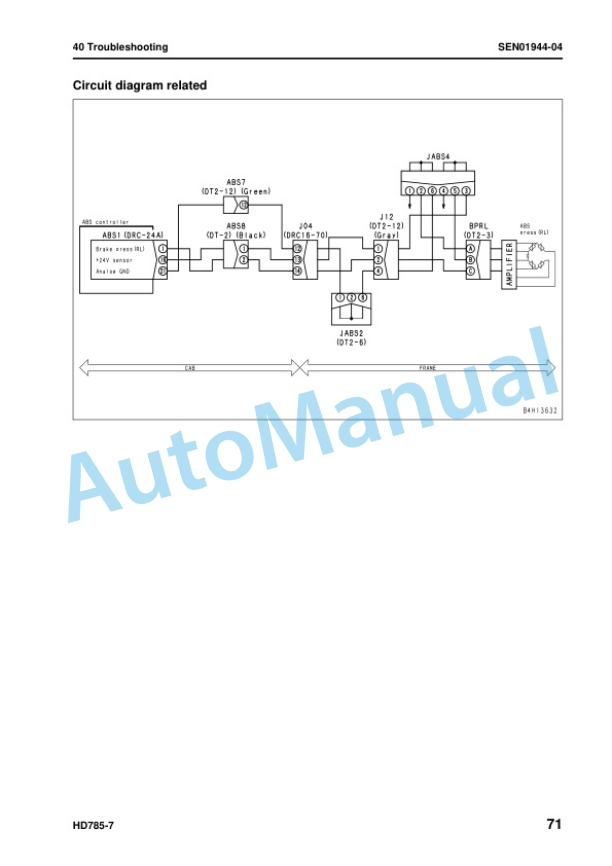 Komatsu HD785-7 Dump Truck Shop Manual SEN01274-39 4 Komatsu HD785-7 Dump Truck Shop Manual SEN01274-39 - Image 4