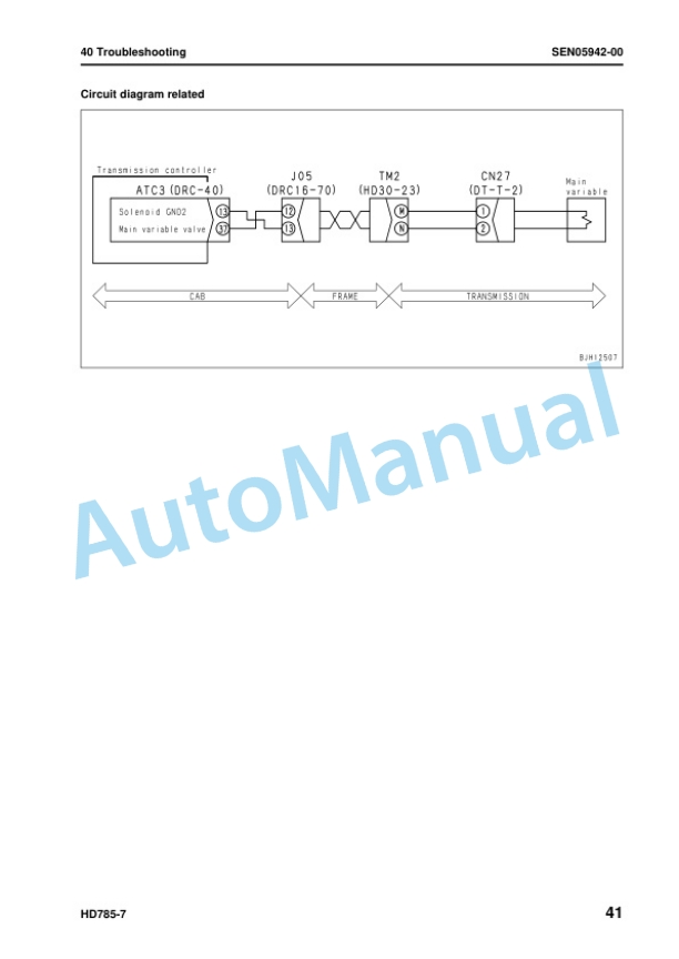 Komatsu HD785-7 Dump Truck Shop Manual SEN05900-19 4 Komatsu HD785-7 Dump Truck Shop Manual SEN05900-19 - Image 4