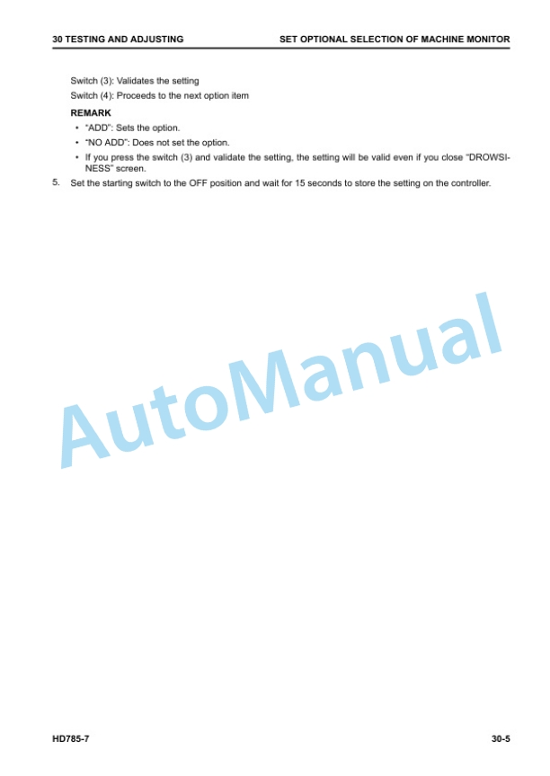 Komatsu HD785-7 Dump Truck Shop Manual SEN06857-04 2 Komatsu HD785-7 Dump Truck Shop Manual SEN06857-04 - Image 2