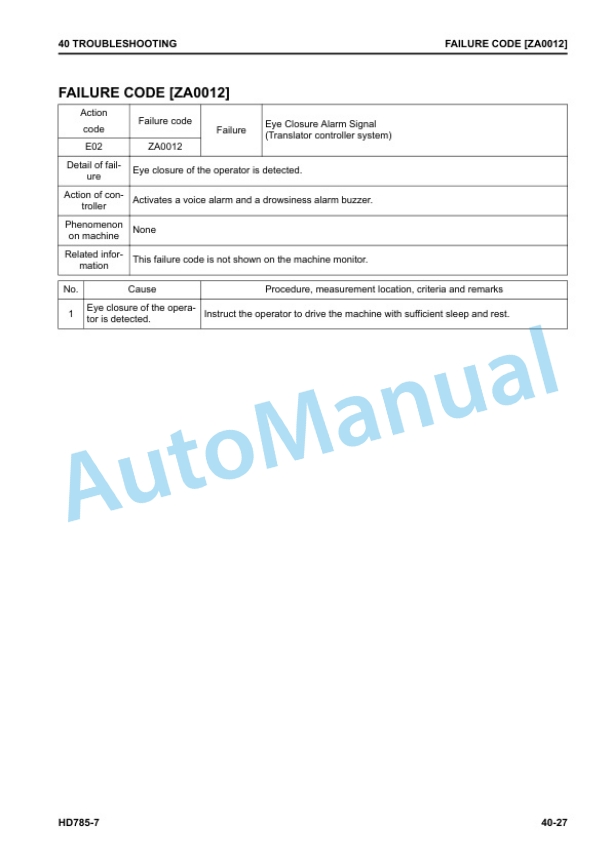 Komatsu HD785-7 Dump Truck Shop Manual SEN06857-04 3 Komatsu HD785-7 Dump Truck Shop Manual SEN06857-04 - Image 3