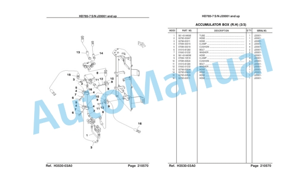 Komatsu HD785-7 Galeo Dump Truck Parts Manual LEPBH78700 4 Komatsu HD785-7 Galeo Dump Truck Parts Manual LEPBH78700-4