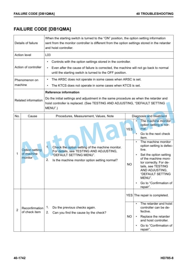 Komatsu HD785-8 Dump Truck Shop Manual SEN06772-06 3 Komatsu HD785-8 Dump Truck Shop Manual SEN06772-06 - Image 3