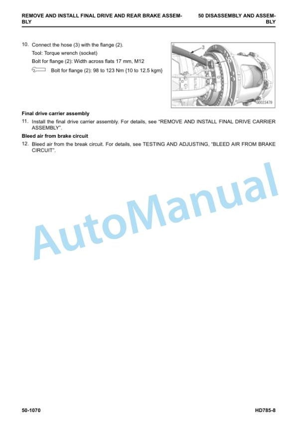 Komatsu HD785-8 Dump Truck Shop Manual SEN06772-06 5 Komatsu HD785-8 Dump Truck Shop Manual SEN06772-06 - Image 5