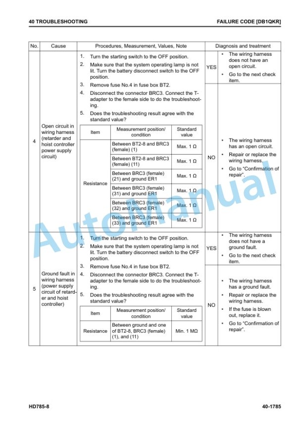 Komatsu HD785-8 Dump Truck Shop Manual SEN06772-11 3 Komatsu HD785-8 Dump Truck Shop Manual SEN06772-11 - Image 3